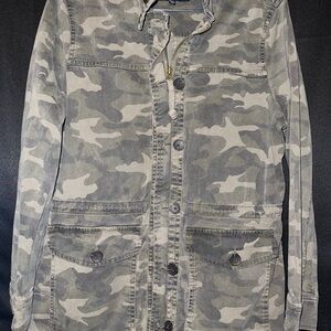 Lucky Brand Gray Military Field Jacket